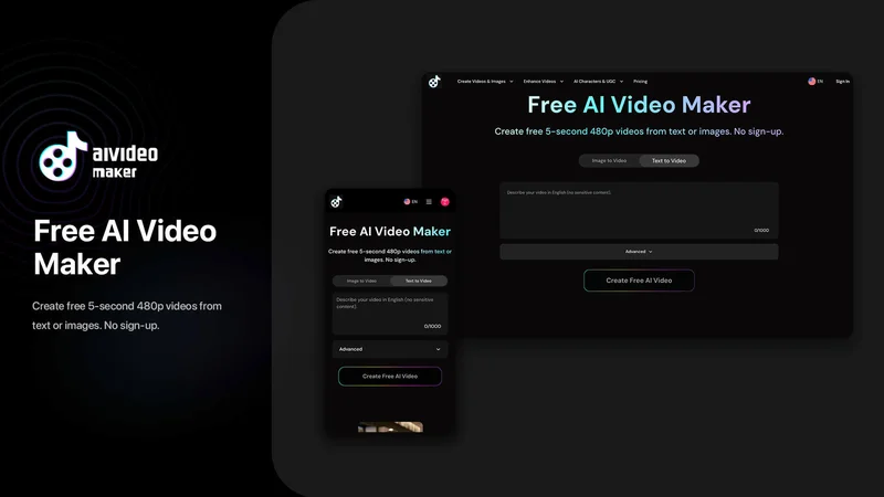 AIVideoMaker - Free AI Video Maker screenshot