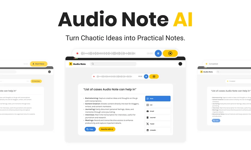 AudioNotesAI screenshot