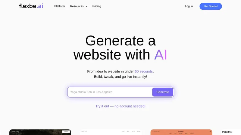 Flexbe.AI screenshot