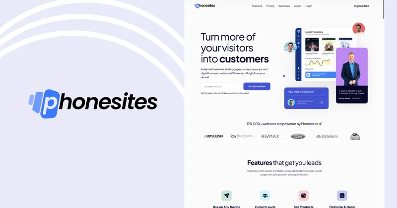 Phonesites screenshot