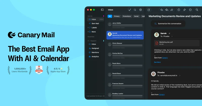 Canary Mail screenshot