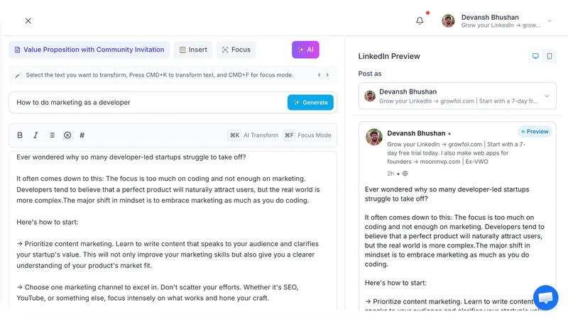 GrowFol screenshot