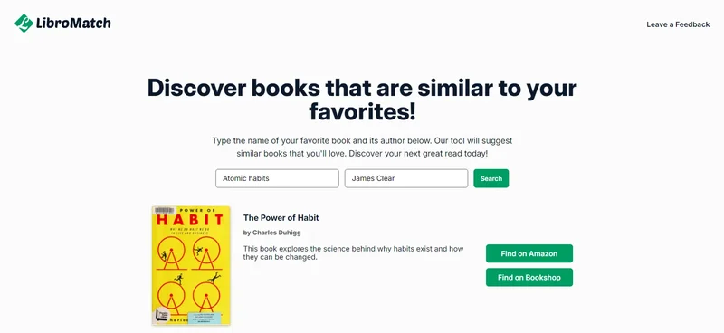 LibroMatch screenshot
