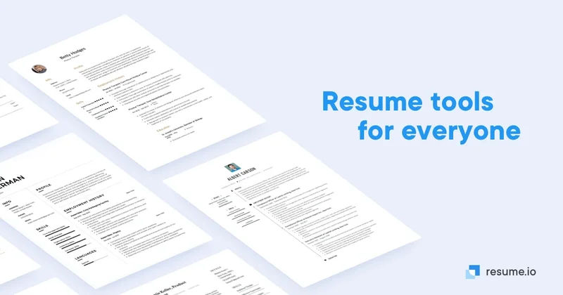 Resume.io screenshot