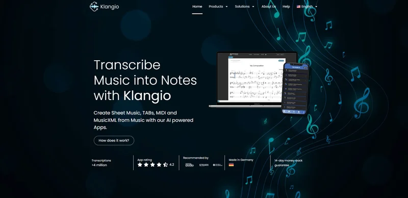 Klangio screenshot