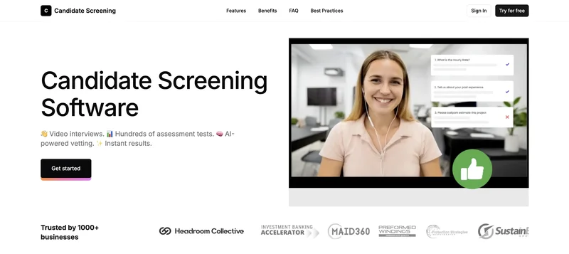 Candidate Screening screenshot