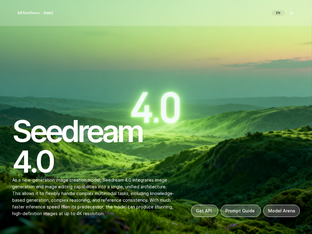 Seedream 4.0 screenshot