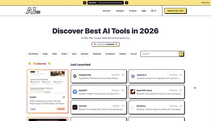 AI Tool Trek screenshot