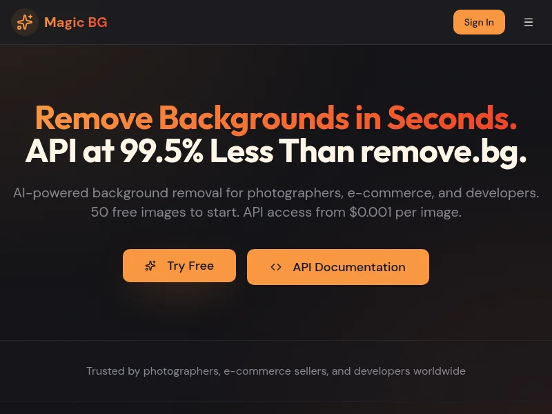 Magic Background Remover screenshot