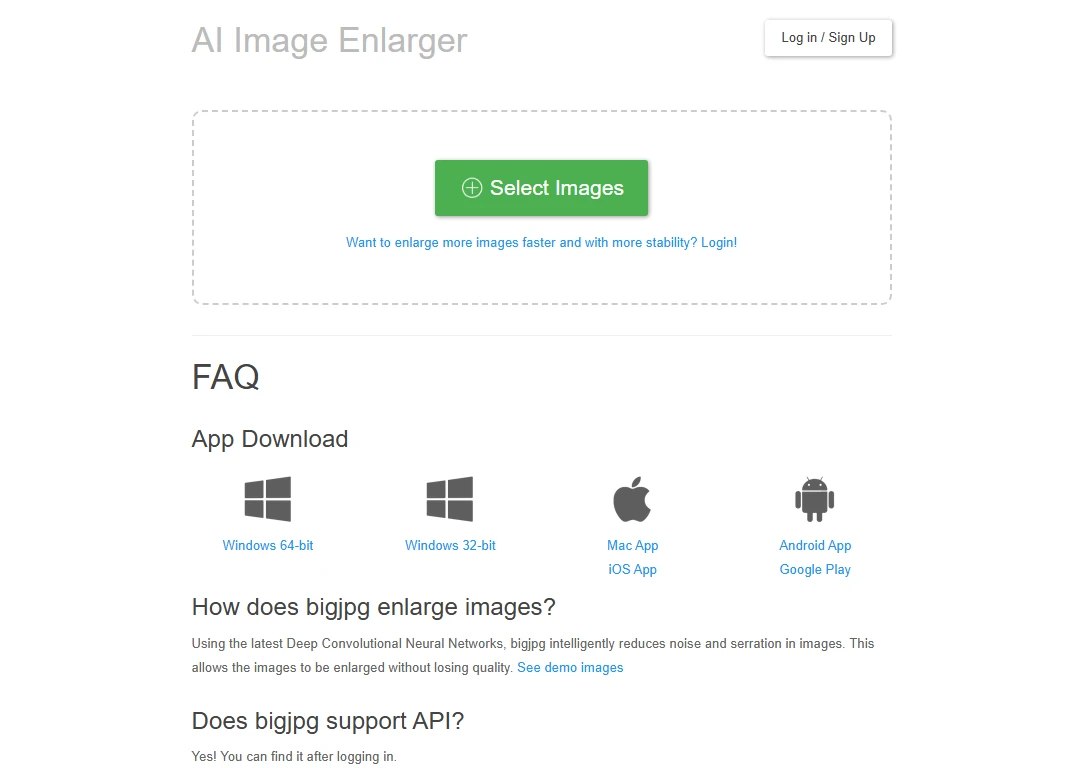 BigJpg screenshot