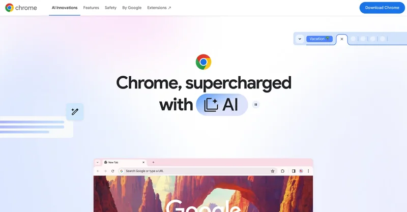 Chrome AI screenshot