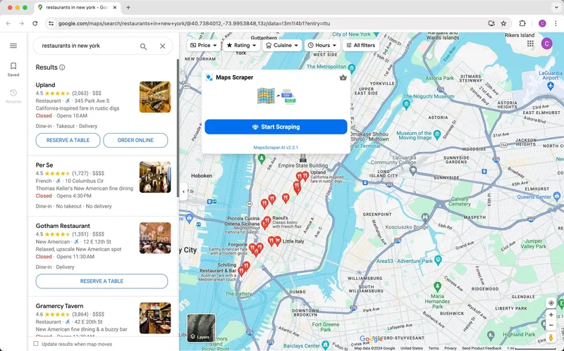 MapsScraperAI screenshot