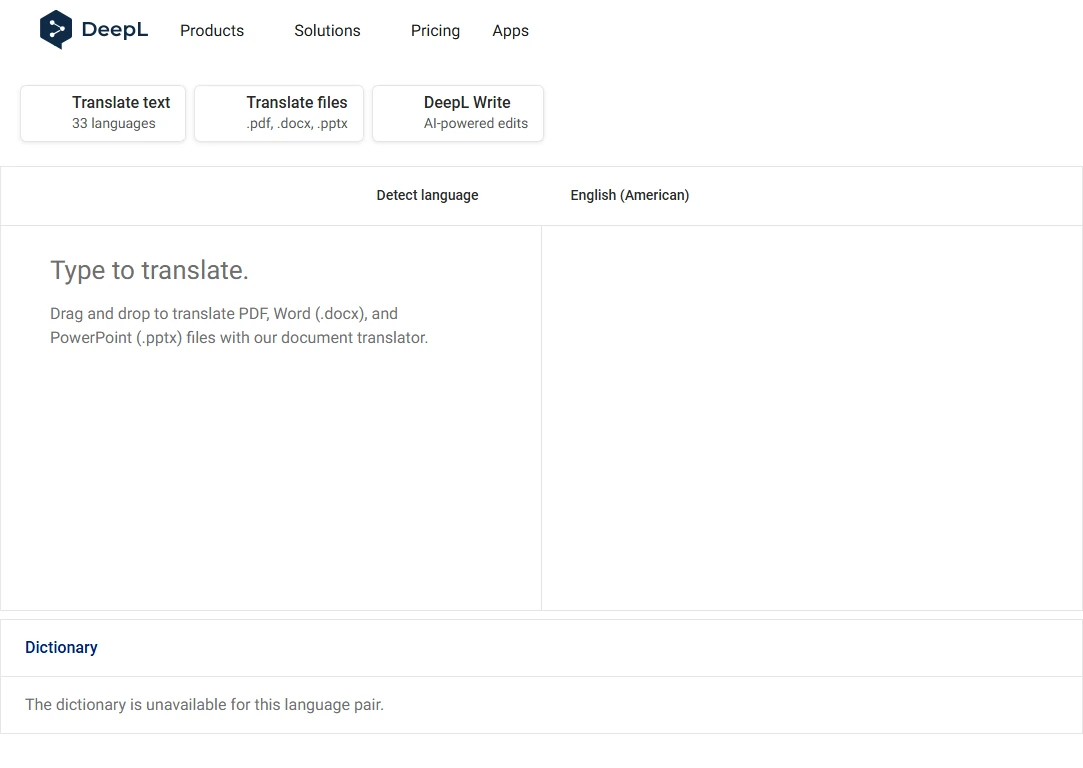 DeepL screenshot