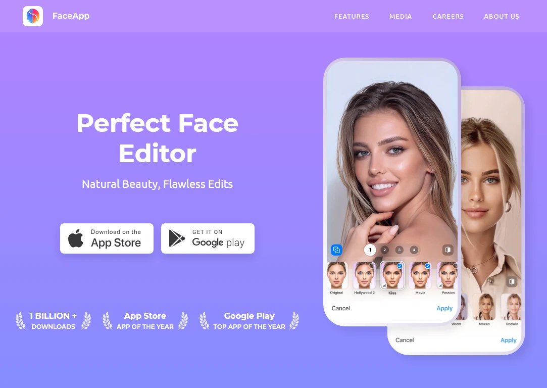 FaceApp screenshot