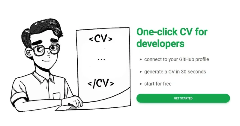 DevCV screenshot
