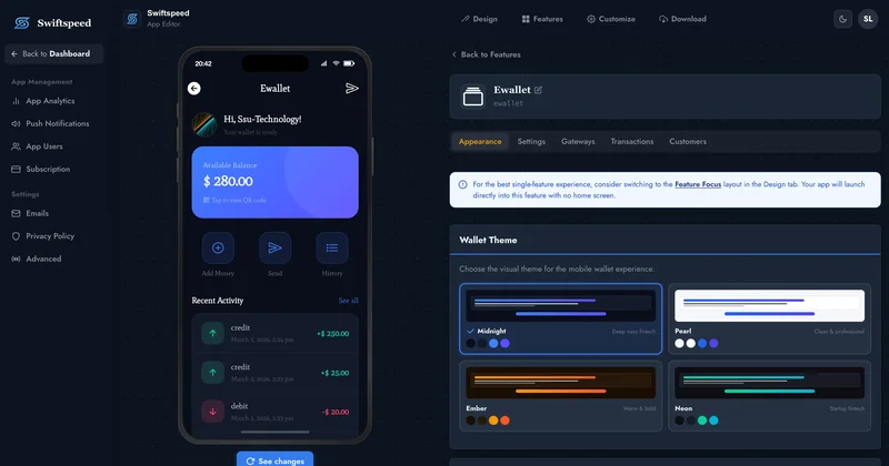 Swiftspeed screenshot