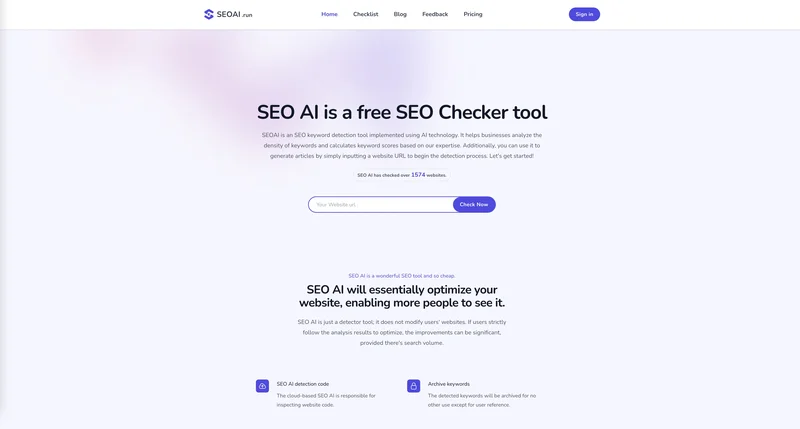 SEO AI screenshot