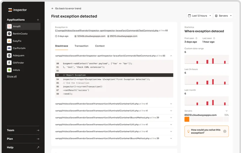Inspector screenshot