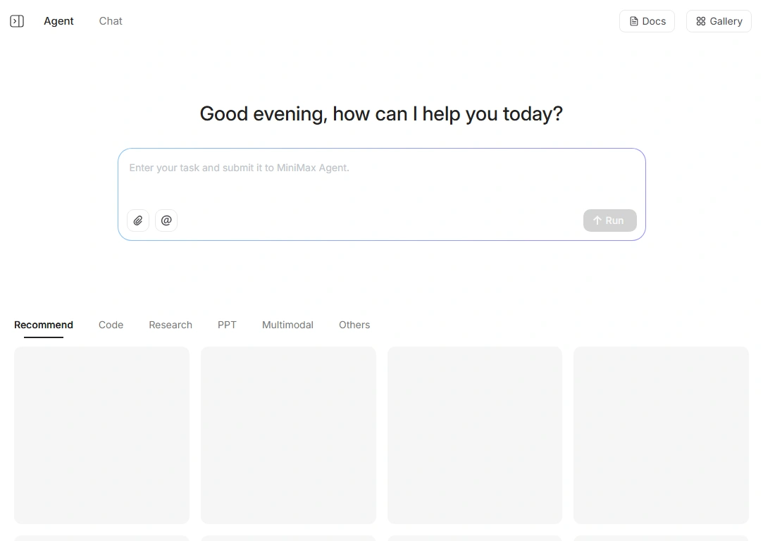 MiniMax Agent screenshot