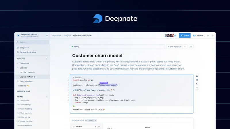 Deepnote Copilot screenshot