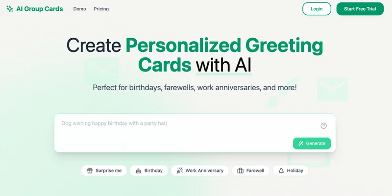 AI Group Cards screenshot