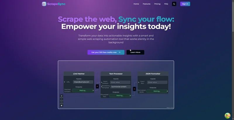 Scrape Sync screenshot