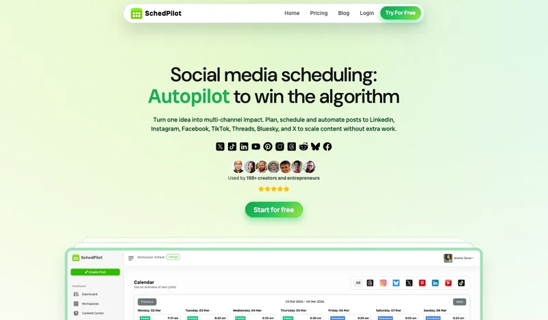 SchedPilot screenshot