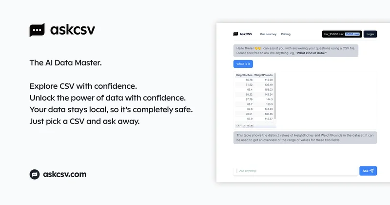 AskCSV screenshot