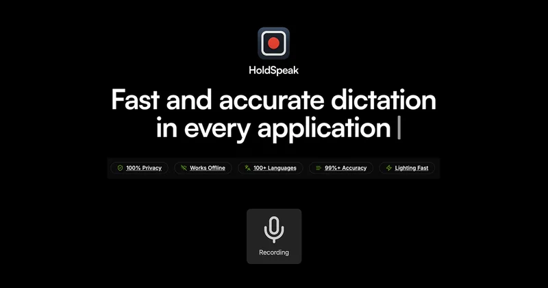HoldSpeak screenshot