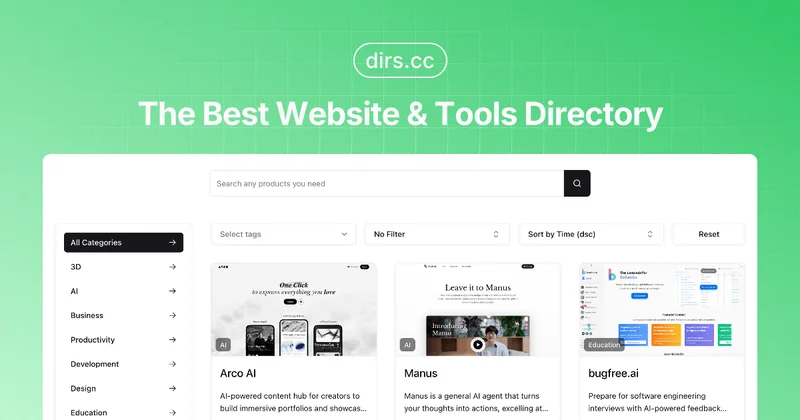 Dirs.cc screenshot