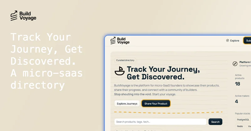 BuildVoyage screenshot