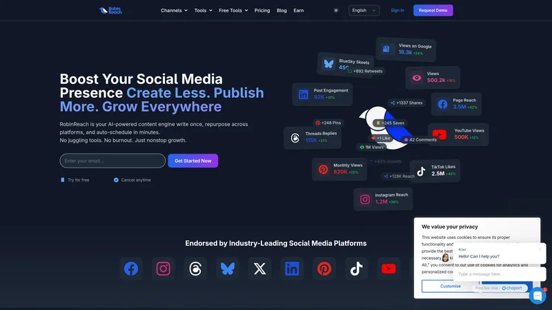 RobinReach screenshot