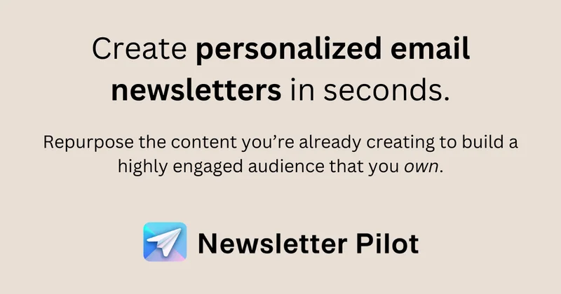 Newsletter Pilot screenshot