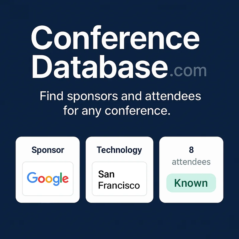 ConferenceDatabase.com screenshot