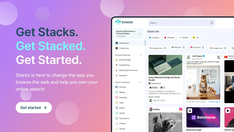 Stacks screenshot