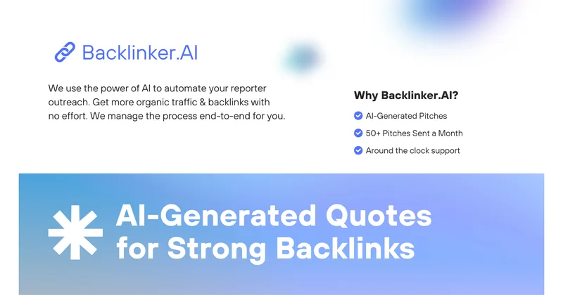 Backlinker.AI screenshot