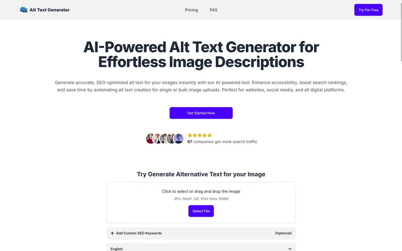 Alt Text Generator screenshot