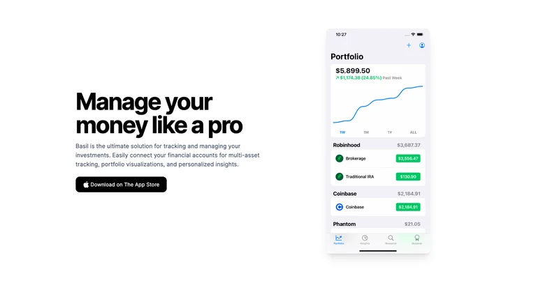 Basil Finance screenshot