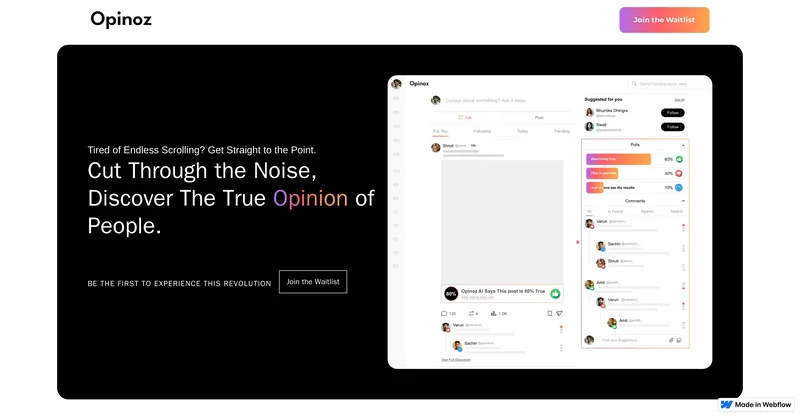 Opinoz screenshot