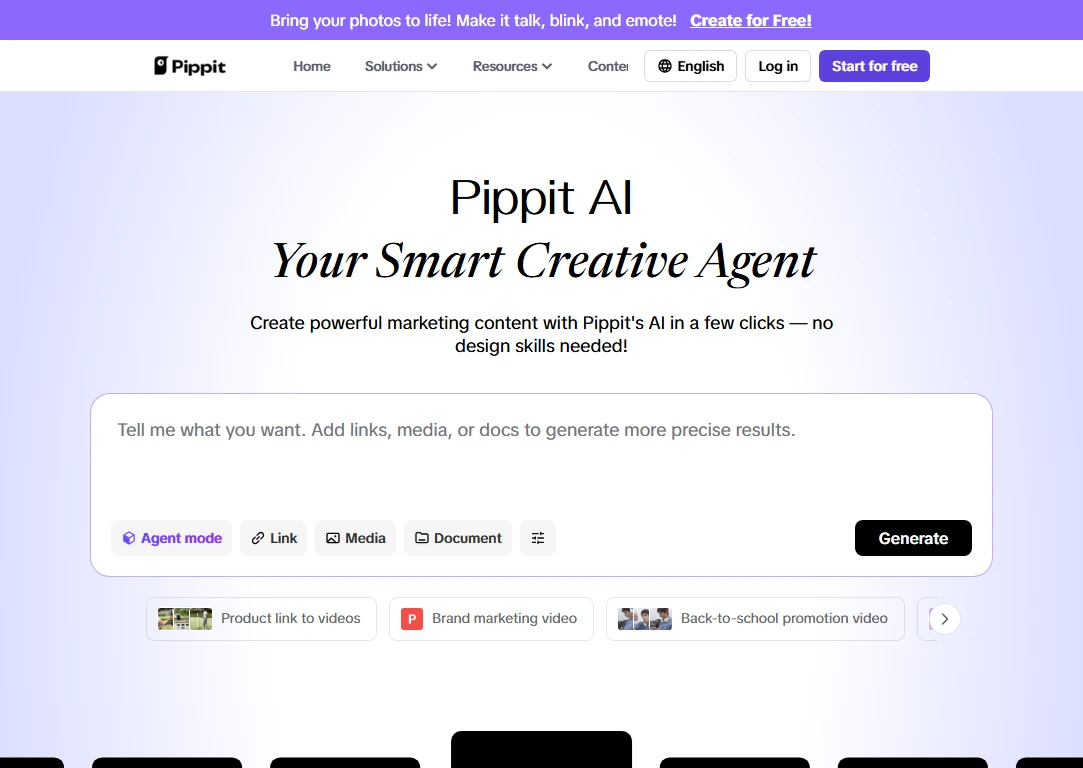 Pippit AI screenshot