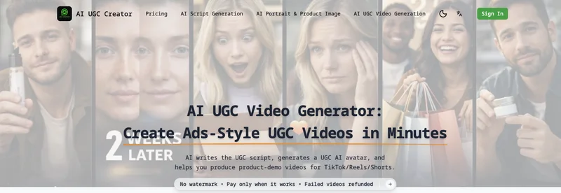 AI UGC Creator screenshot