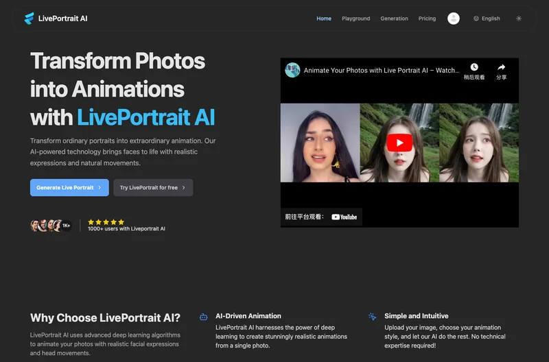 LivePortrait AI screenshot