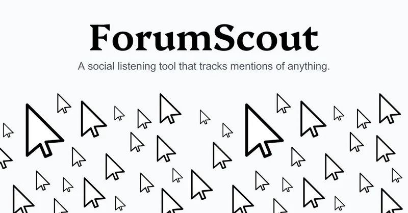 ForumScout - Free social listening tool screenshot