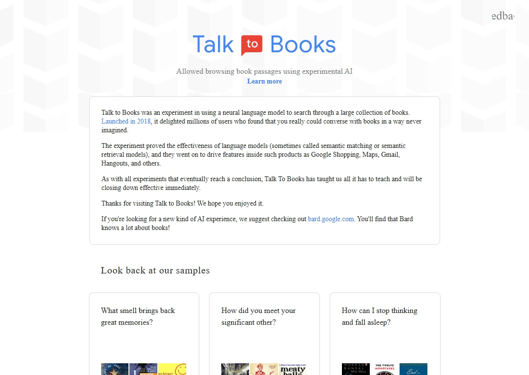 Talk to Books screenshot