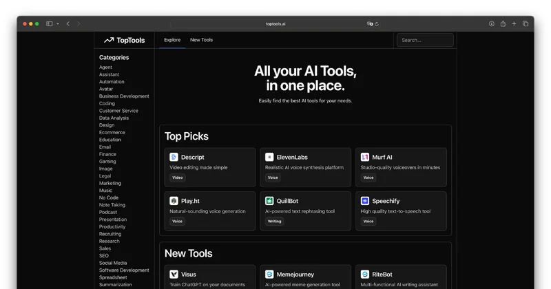 toptools.ai screenshot
