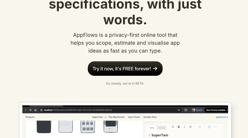 AppFlows screenshot