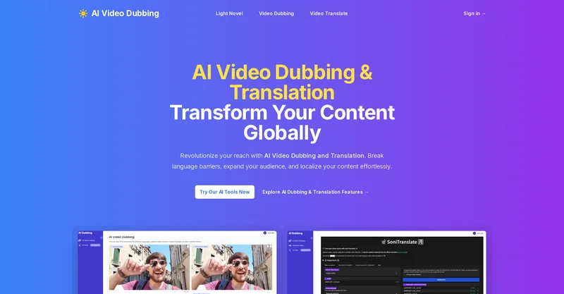 Video AI Dubbing screenshot