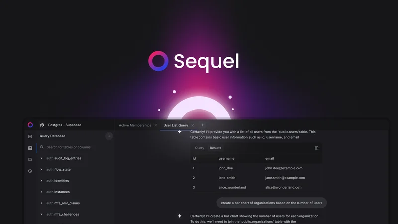 Sequel screenshot