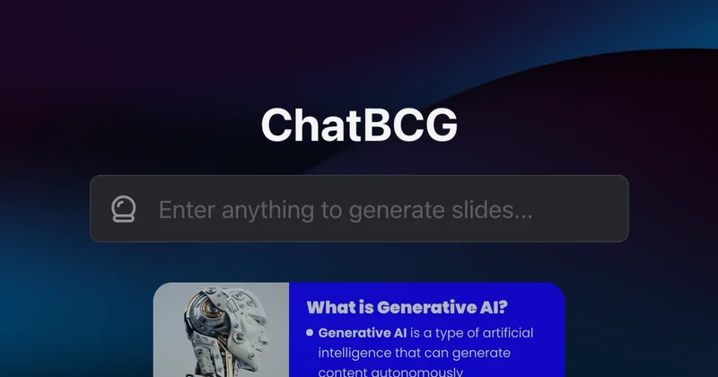ChatBCG screenshot
