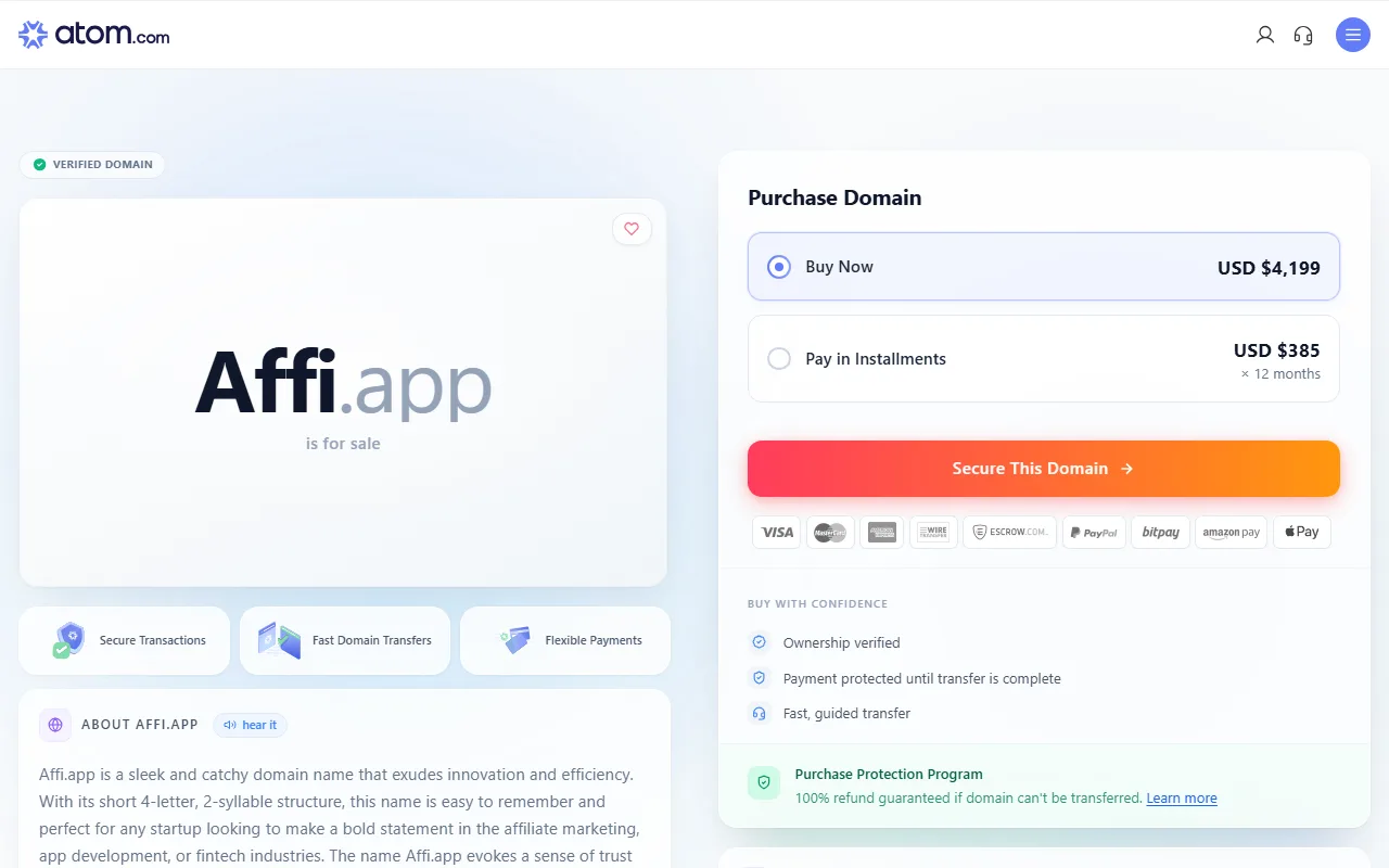 Affi App screenshot